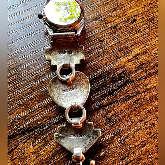 Sterling Silver Southwest Multi Stone Toggle Link Bracelet - Picture 5 of 6